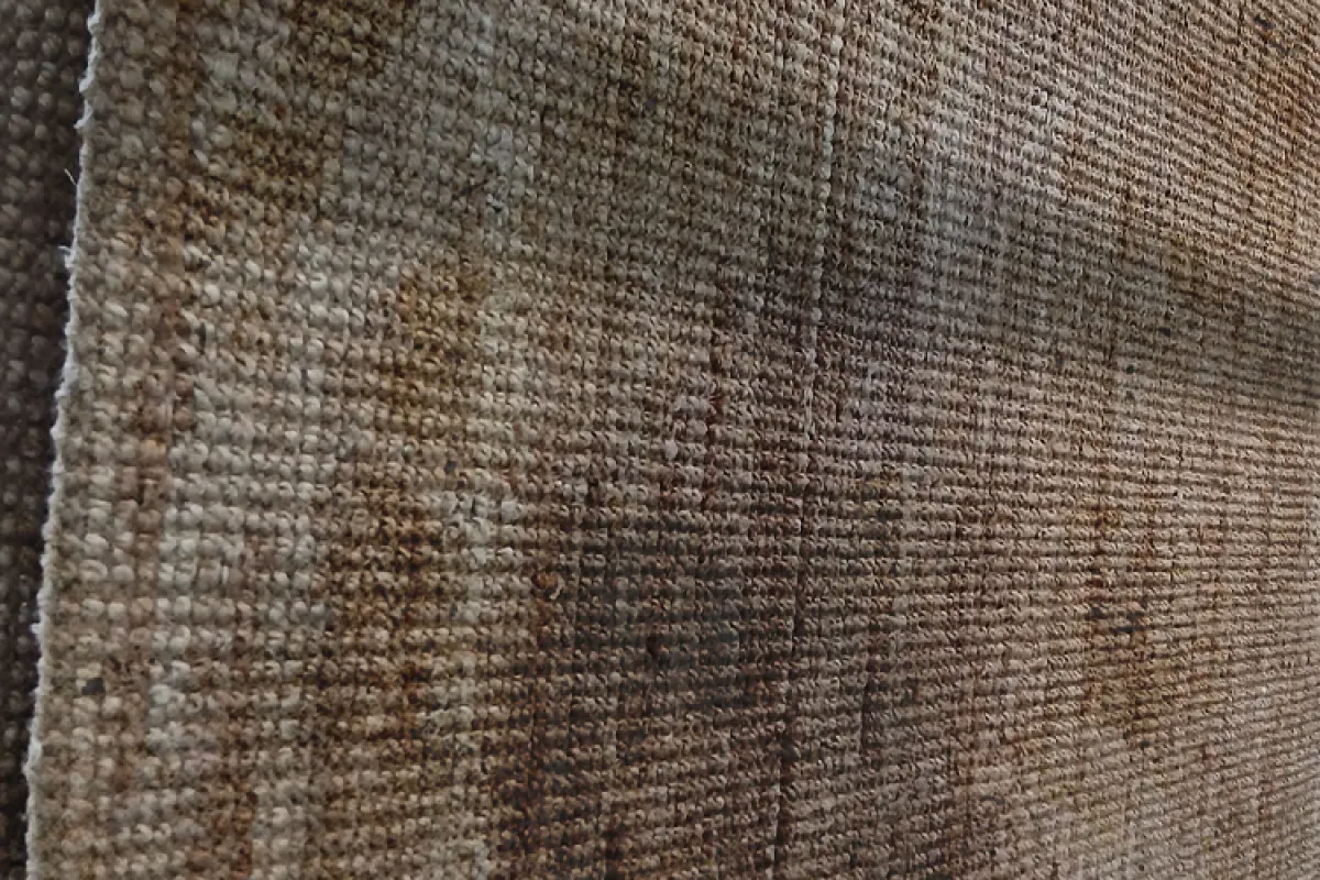 Stained carpet before deep cleaning