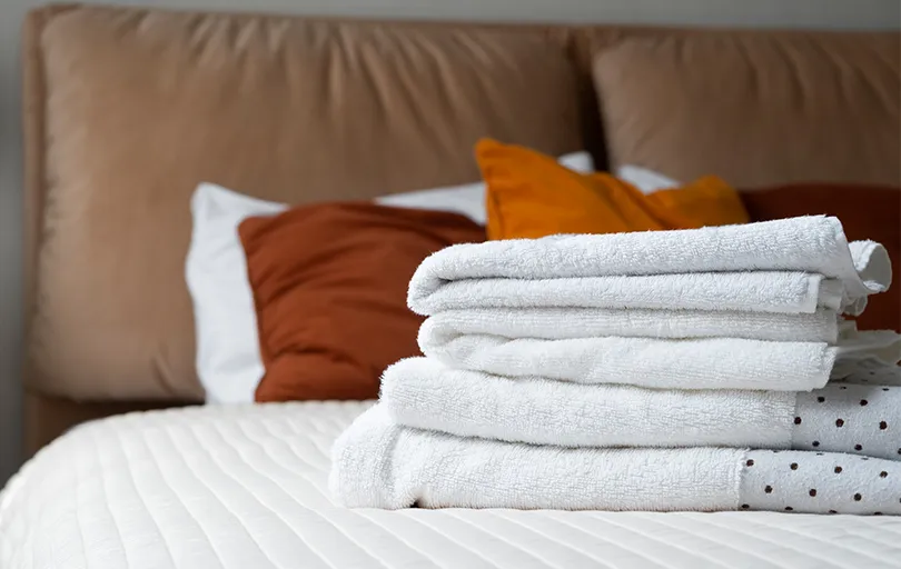 Fresh, fluffy duvet after cleaning